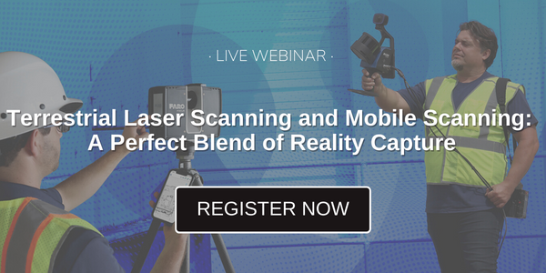 Webinar 12/12 | Terrestrial Laser Scanning and Mobile Scanning: A Perfect Blend of Reality Capture | REGISTER NOW