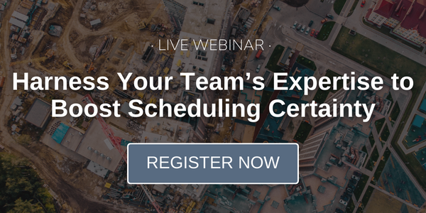 Free Live Webinar: Harness Your Team's Expertise to Boost Scheduling Certainty