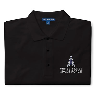 United States SPACE FORCE Emboidered Logo Polo Shirt