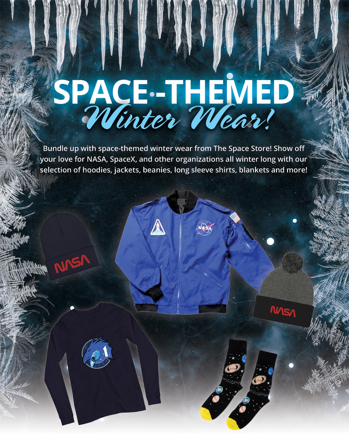 Space-Themed Winter Wear!