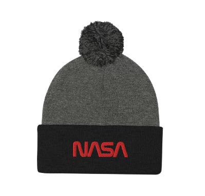 NASA worm (red) logo Beanie