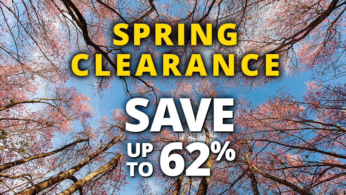 Spring Clearance: Save up to 62%!