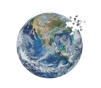 The Earth NASA Round Puzzle