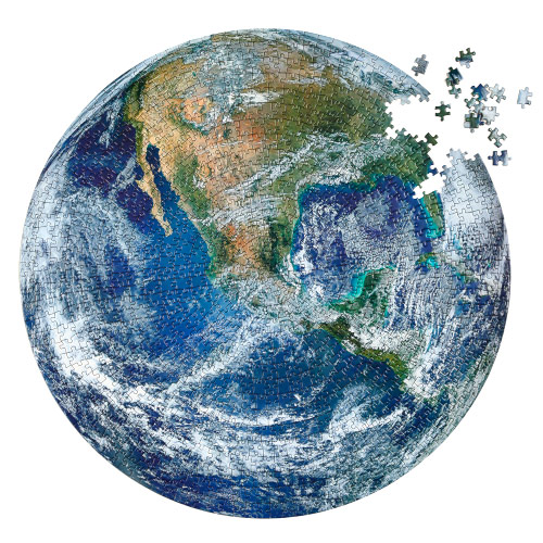 The Earth NASA Round Puzzle