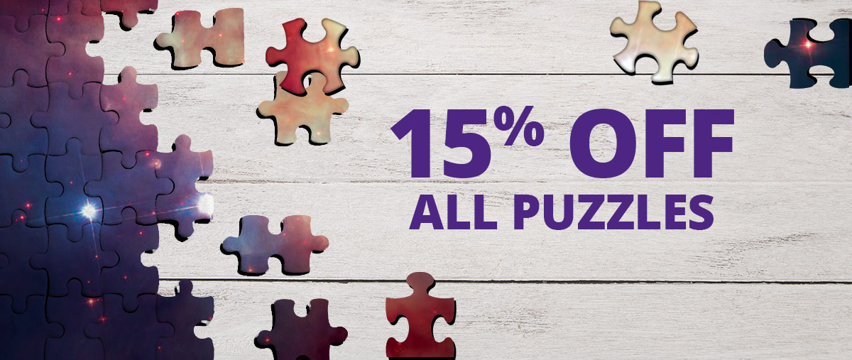 15% Off all puzzles, use code PUZZLE15, SHOP ALL...