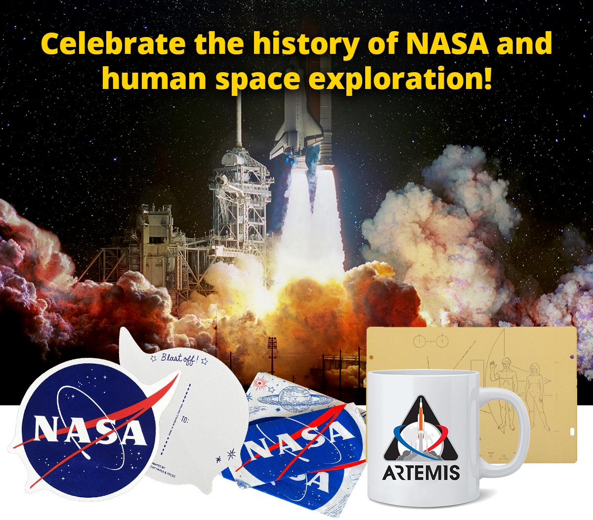 Celebrate the history of NASA and human space exploration!