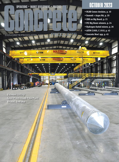 October 2023 issue of Concrete Products