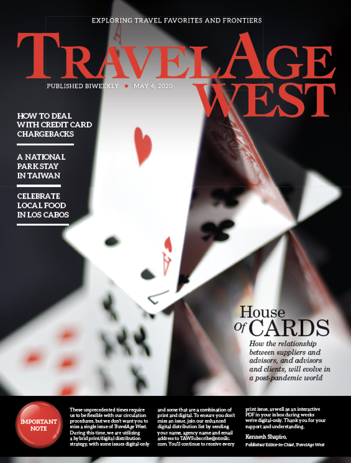 Renew your FREE subscription to Travel Age West